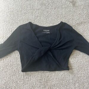 Garage twist crop top